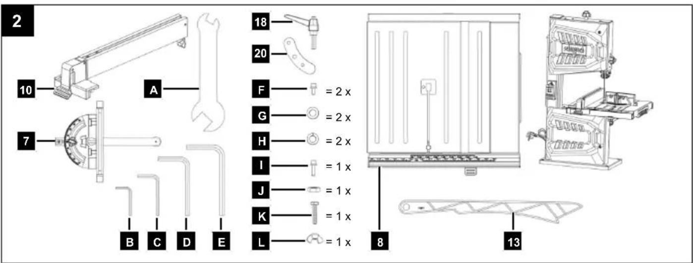 2 10 A 7 B C D E 18 20 F = 2 x G = 2 x H = 2 x I = 1 x J = 1 x K = 1 x L = 1 x 8 13