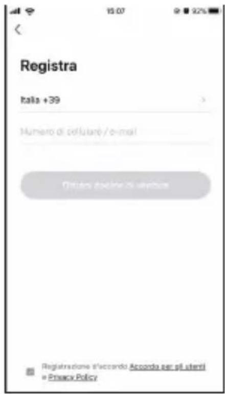 Registra Italia +39 Numero di colfutaré / e-mail Cognos da Chile 25 - https://www. Registrazione d'accordo Accordo per più utenti ■ Privacy Policy