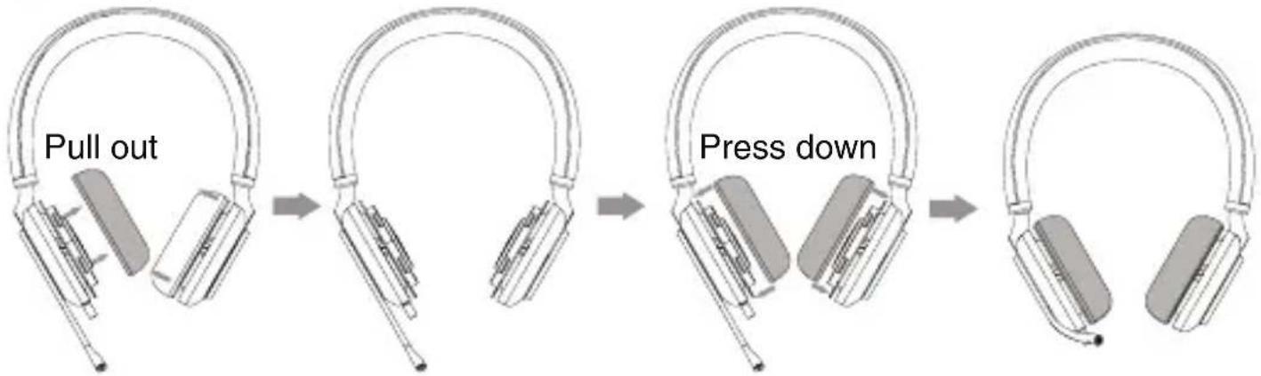 Yealink UH38 - Replace Ear Cushions - 1