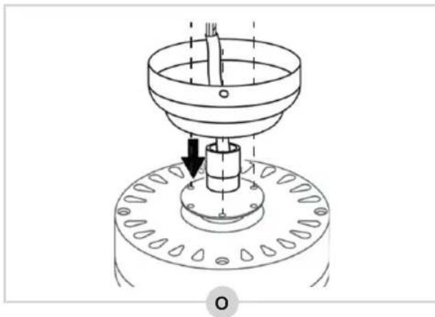 BESTRON Summer Breeze DC30BC - MONTAGE - Installing the canopy directly onto the motor (option 2) - 1