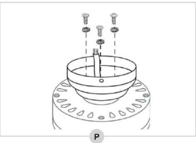 BESTRON Summer Breeze DC30BC - MONTAGE - Montieren der Zierkappe direkt am Motor (Option 2) - 2