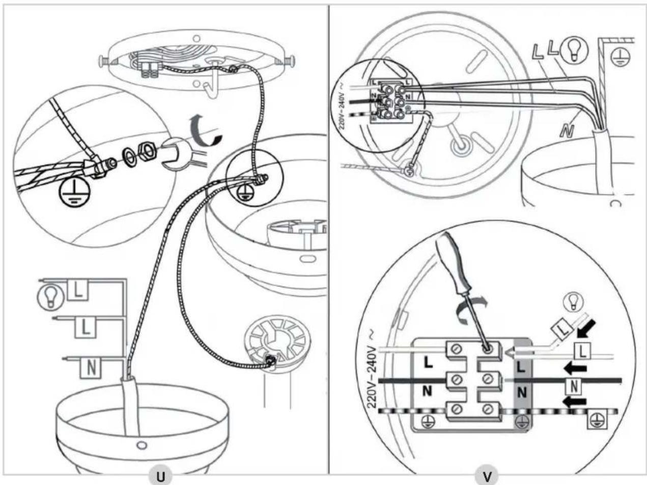 BESTRON Summer Breeze DC30BC - MONTAGE - Installer le ventilateur sur la plaque de montage - 2