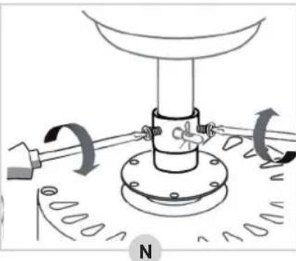 BESTRON Summer Breeze DC30BC - MONTAGE - Montieren der Stab am Motor (Option 1) - 6
