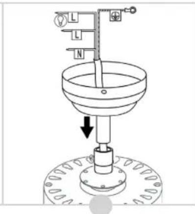 BESTRON Summer Breeze DC30BC - MONTAGE - Montieren der Stab am Motor (Option 1) - 3