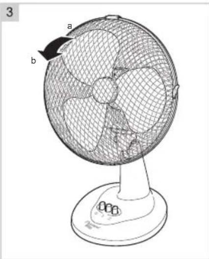 BESTRON Summer Breeze DDF45W - OPERATION - Assembling the fan - 2