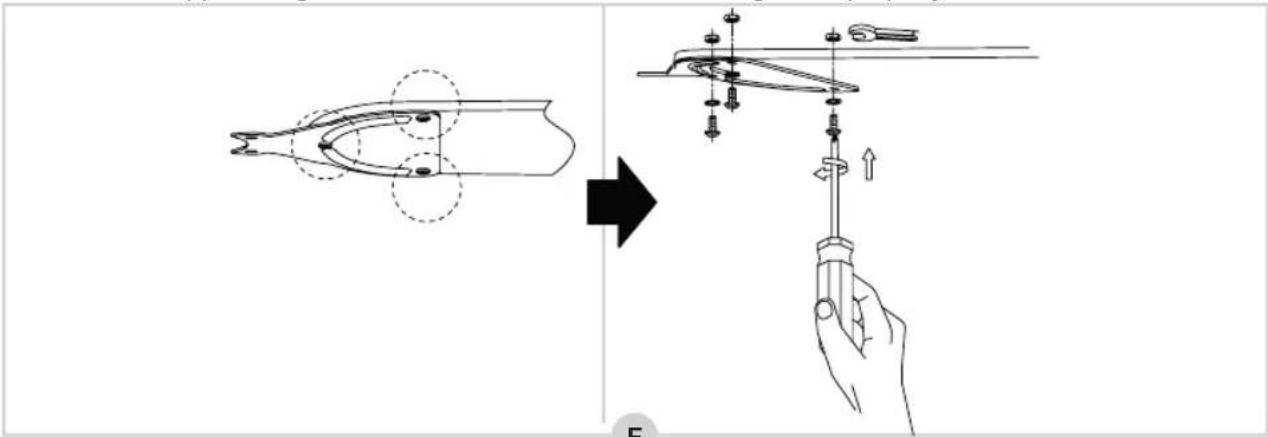 BESTRON Summer Breeze DCF42BR - MOUNTING - Mounting the fan blades to the motor housing - 1