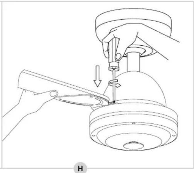 BESTRON Summer Breeze DCF42BR - MOUNTING - Mounting the fan blades to the motor housing - 3