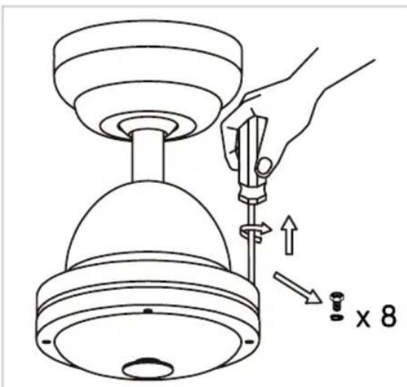 BESTRON Summer Breeze DCF42BR - MONTAGE - Le montage des pales au compartiment moteur - 2
