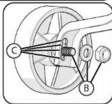 Huffy Frozen 16 - EZ BUILD modeles: le réglage de la hauteur des roues de Formation : - 2