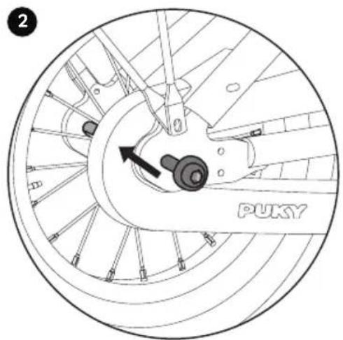 Puky Cyke 16 - РЕГУЛИРОВКА НАТЯЖЕНИЯ ЦЕПИ LS-PRO 16 - LS-PRO 18 CHAINLOOPER - 2