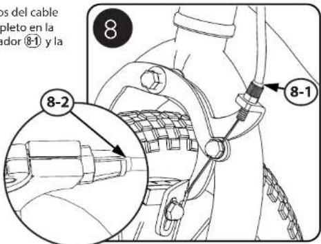 os del cable pleto en la ndor ⑧-1 y la 8 8-2 8-1