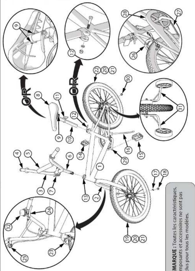 Huffy Spectre 20 - Outils nécessaires (non inclus) - 8