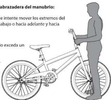 Huffy Good Vibrations 26 - Para comprobar el apriete de la abrazadora del manubrio: - 1
