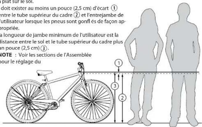 Huffy Good Vibrations 26 - Adaptation de la bicyclette à l'utilisateur: - 1