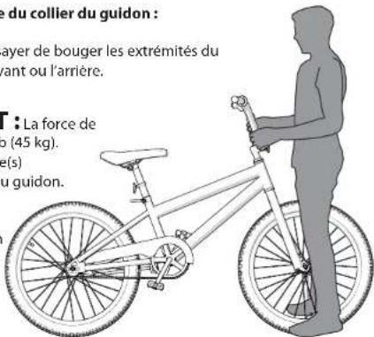 Huffy Good Vibrations 26 - Pour vérifier le degré de serrage du collier du guidon : - 1