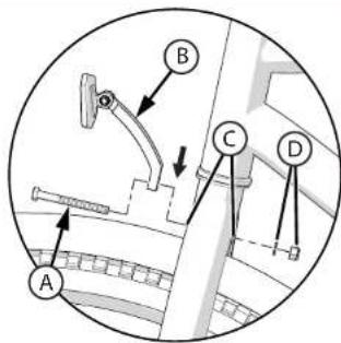 Huffy Good Vibrations 20 - Instalación del refl ector montado en la horquilla (si está equipado) - 1