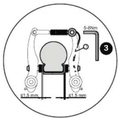 Puky Cyke 16F - REPLACING THE BRAKE PADS - 3