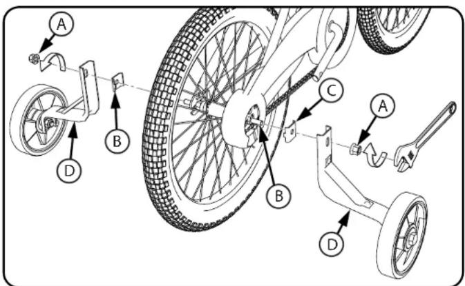 Huffy Pro Thunder 20 - Apriete los pedales: - 3