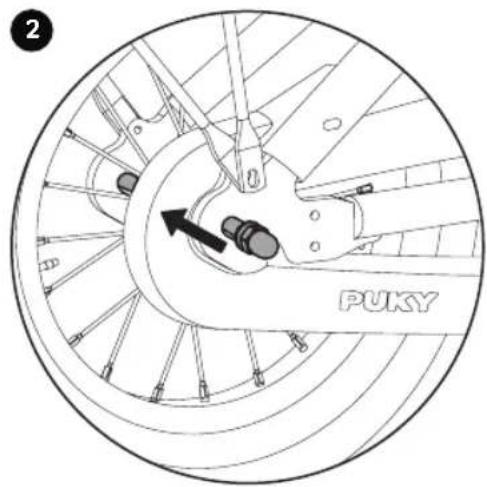Puky Cyke 18F - AJUSTE DE LA TENSIÓN DE LA CADENA YOUKE, STEEL Y STEEL CLASSIC - 2