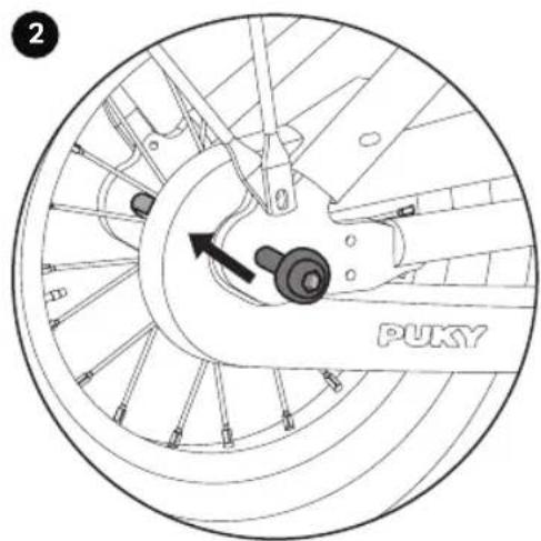 Puky Cyke 18F - RÉGLAGE DE LA TENSION DE LA CHAÎNE LS-PRO 16 - LS-PRO 18 AVEC CHAINLOOPER - 2
