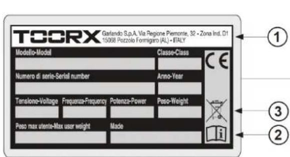 Toorx ERX700 - ΑΥΤΟΚΟΛΛΗΤΕΣ ΕΤΙΚΕΤΕΣ ΣΤΟ ΠΡΟΪΟΝ - 1