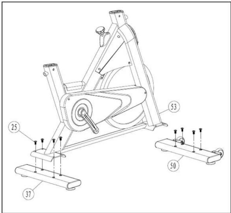 Toorx SRX100 - Montage barre de support - 1