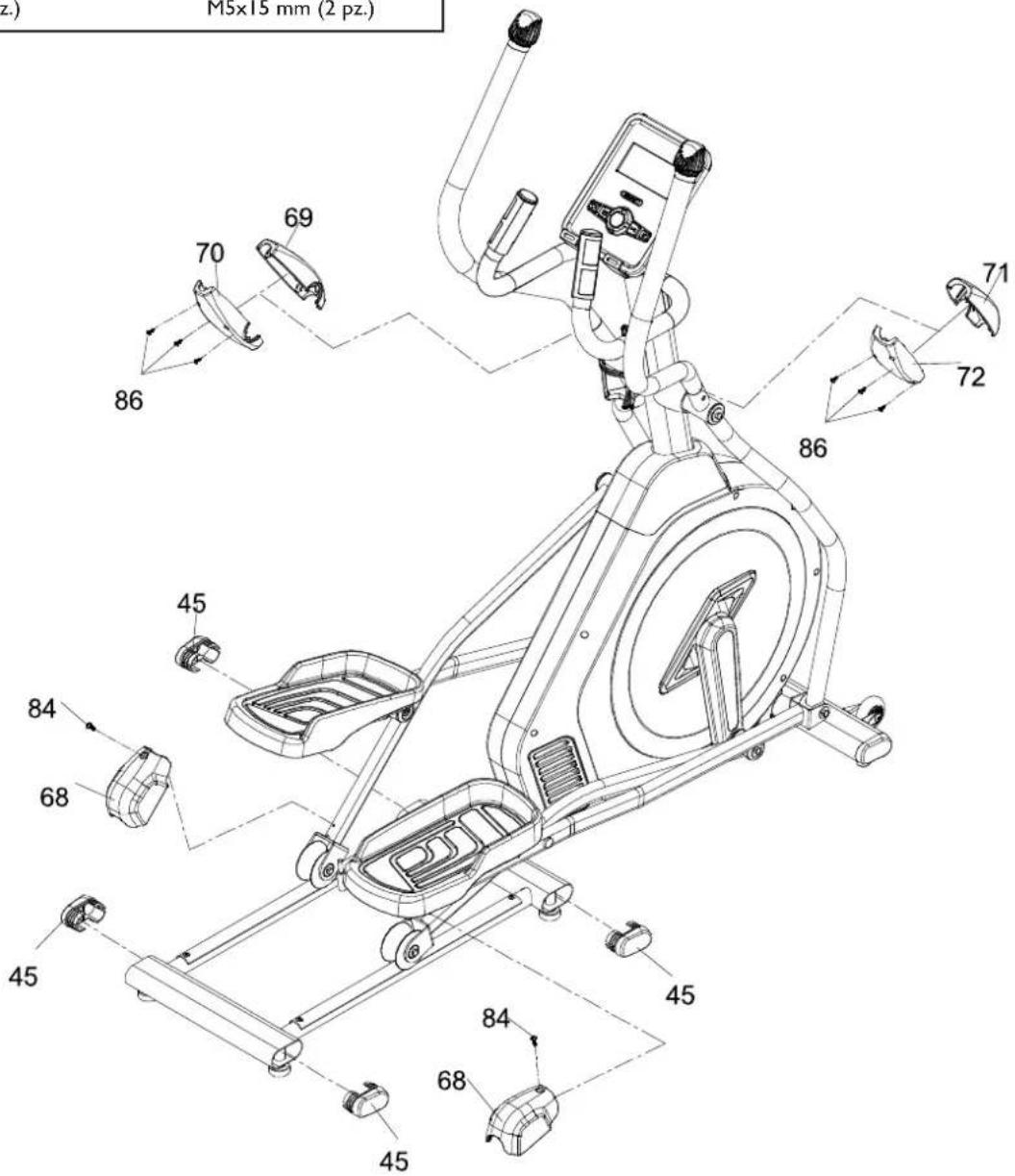 Toorx ERX500 - Assemblage de couvercles en plastique - 4