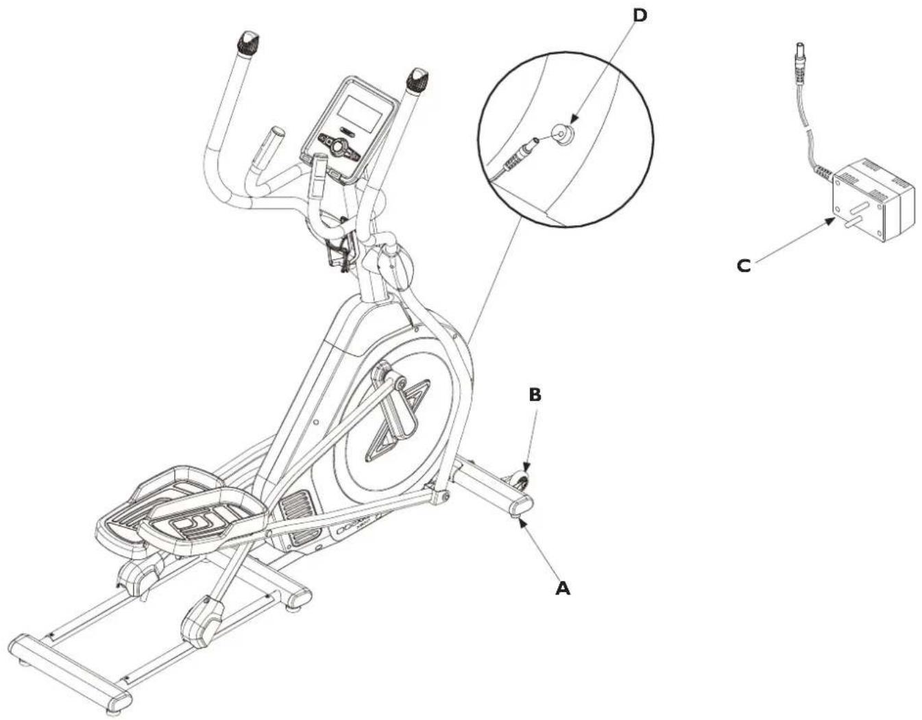 Toorx ERX500 - Connexion électrique - 1