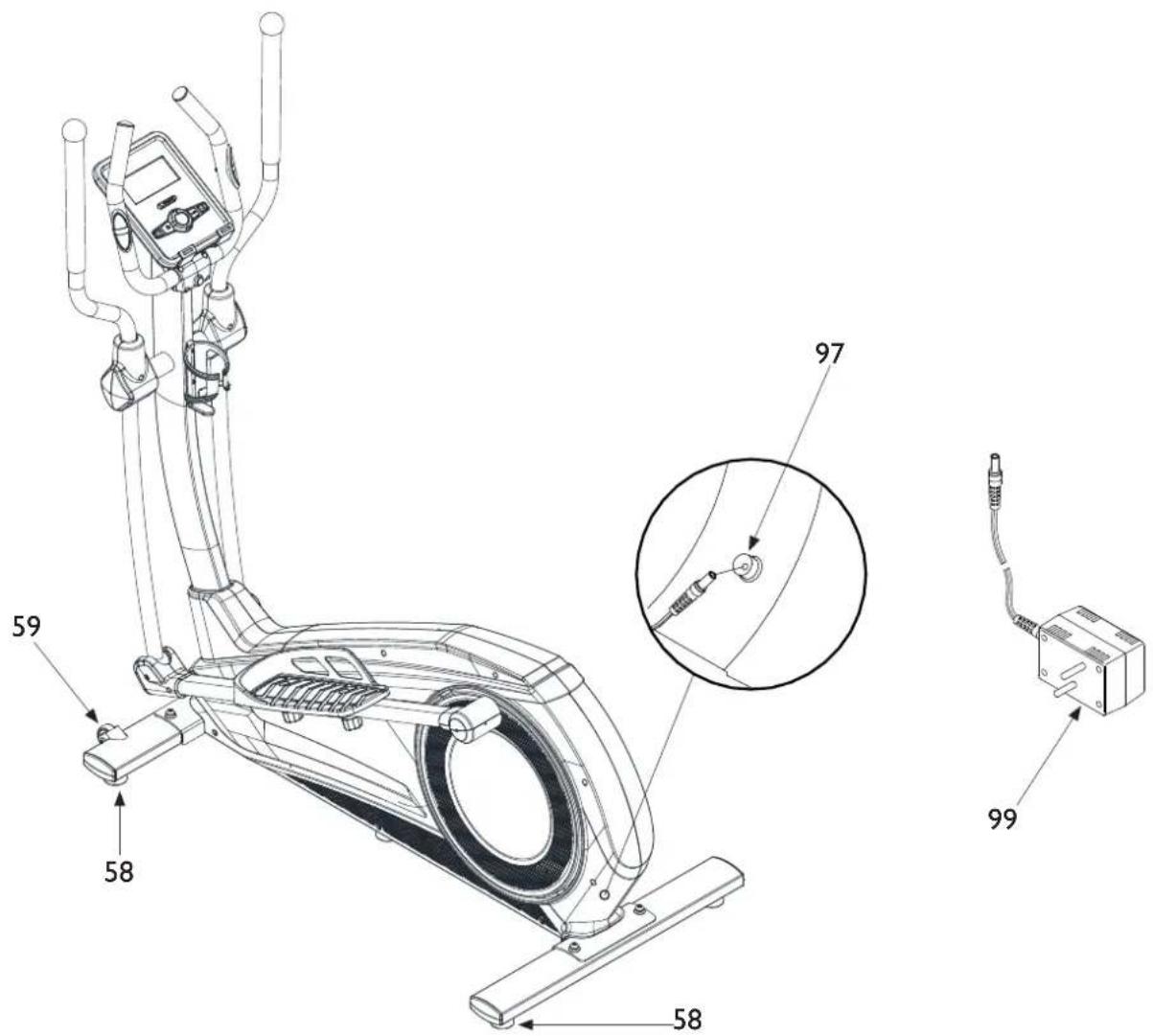 Toorx ERX300 - Branchement électrique - 1