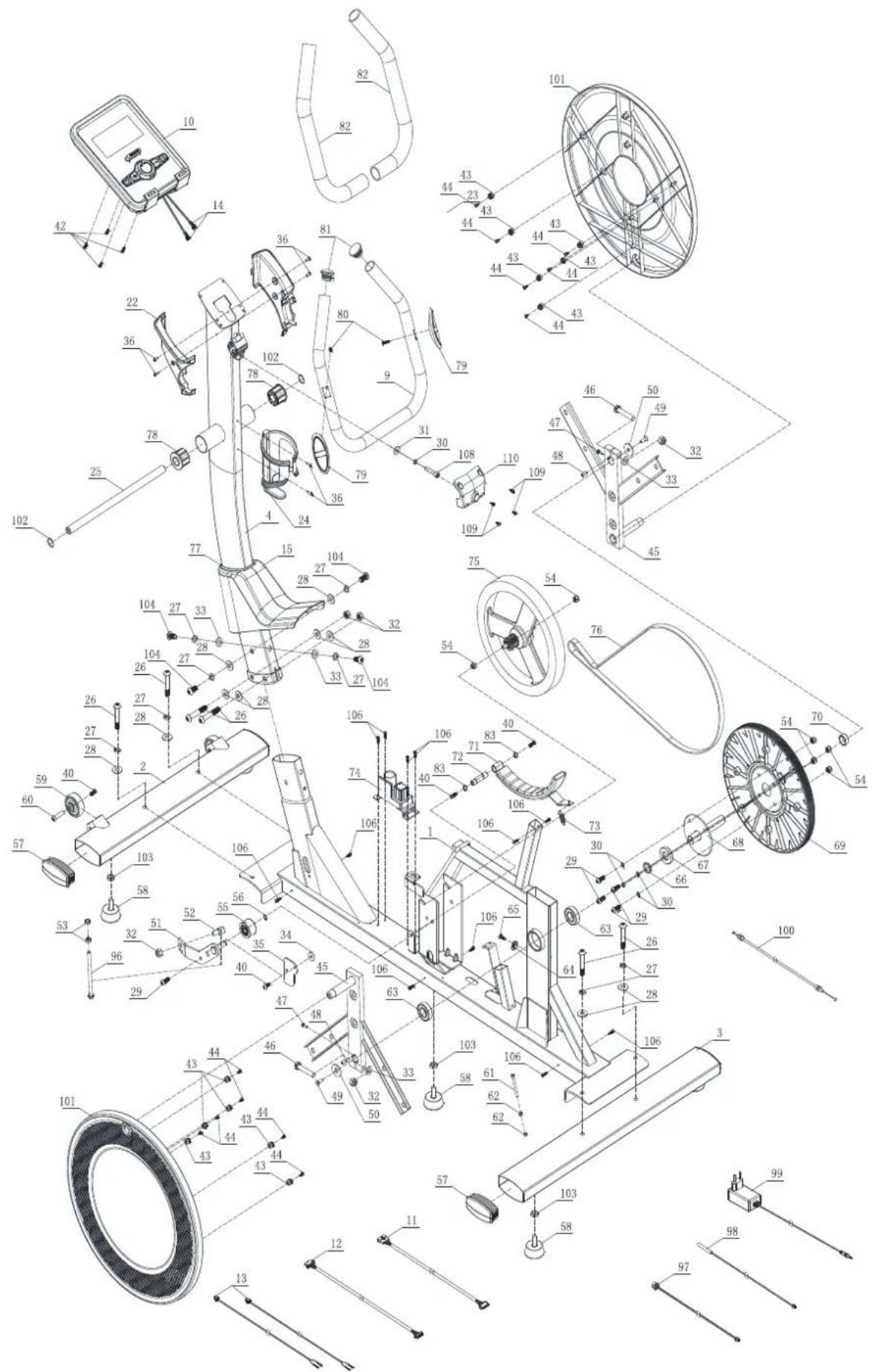 Toorx ERX300 - NETTOYAGE DE LA MACHINE - 3