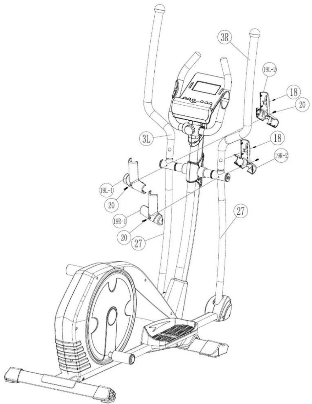 Toorx ERX100 - Montage couvertures joints leviers - 1