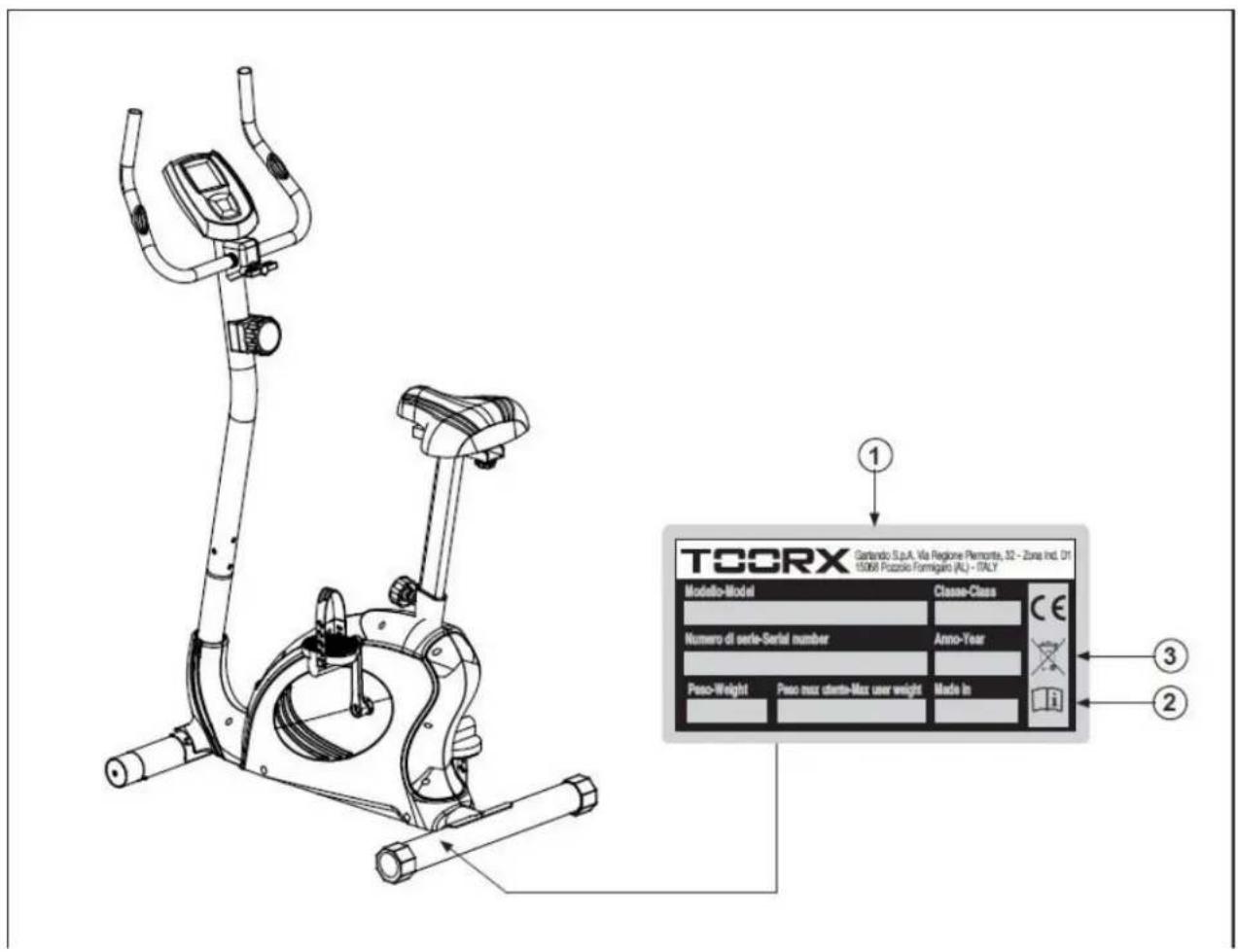 Toorx BRX Easy - Etiquettes sur le produit - 1