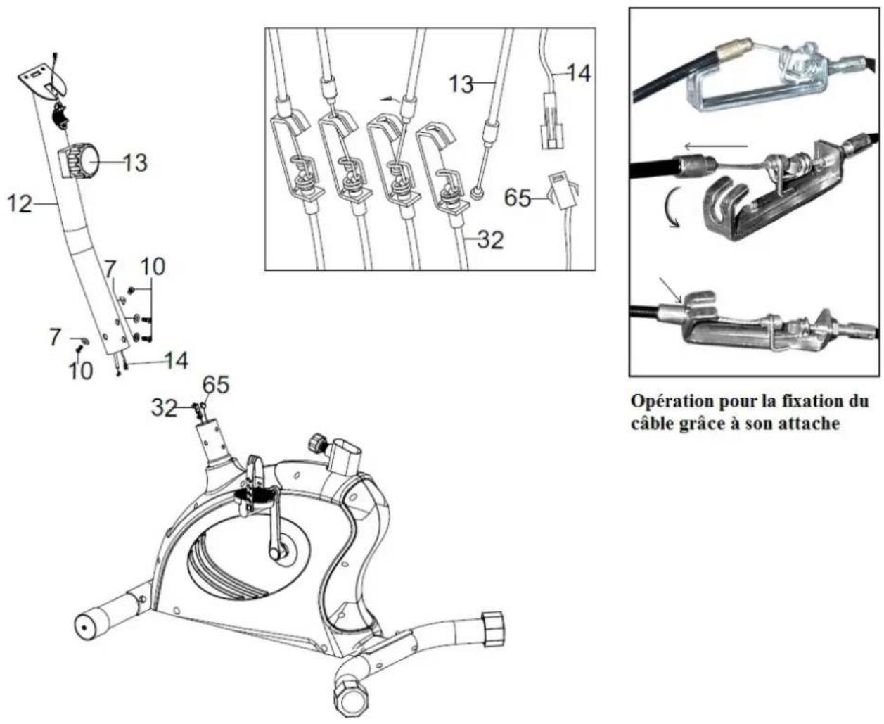 Toorx BRX60 - Montage du support de guidon - 2