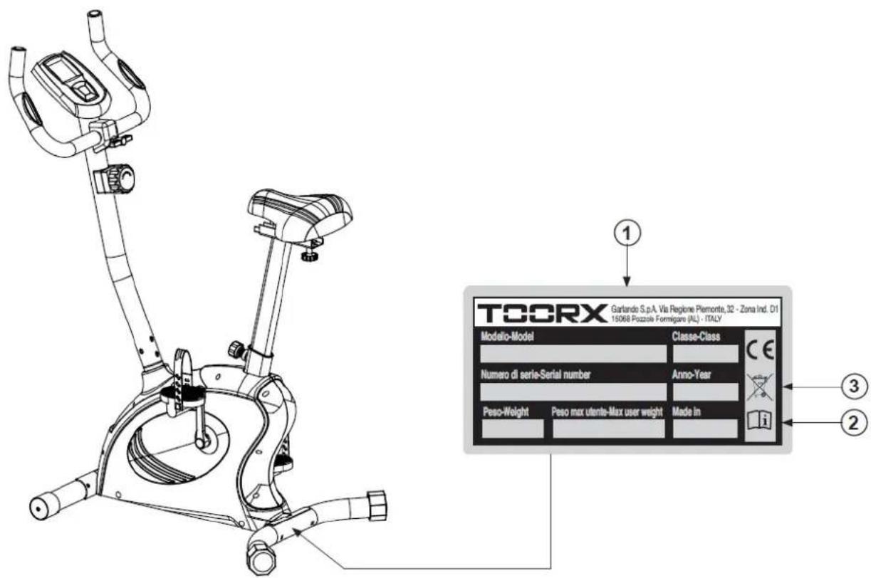 Toorx BRX60 - Etiquettes sur le produit - 1