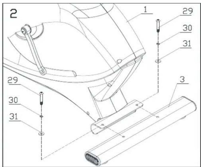 Toorx BRX95 - Montage de barres de support - 2