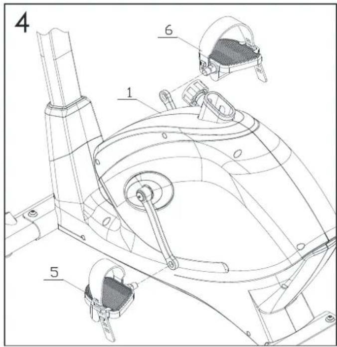 Toorx BRX95 - Montage des pédales et tube de réglage hauteur de la selle - 1