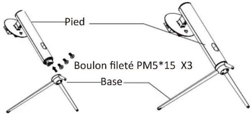 LC-Power M44DFHD120 - Installation du socle - 1