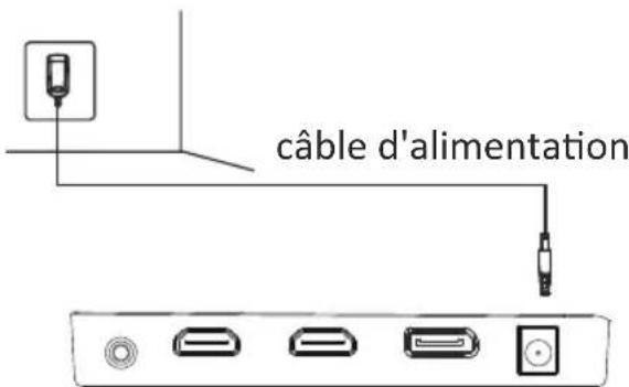 LC-Power M24FHD165C - Branchement du câble d'alimentation - 1
