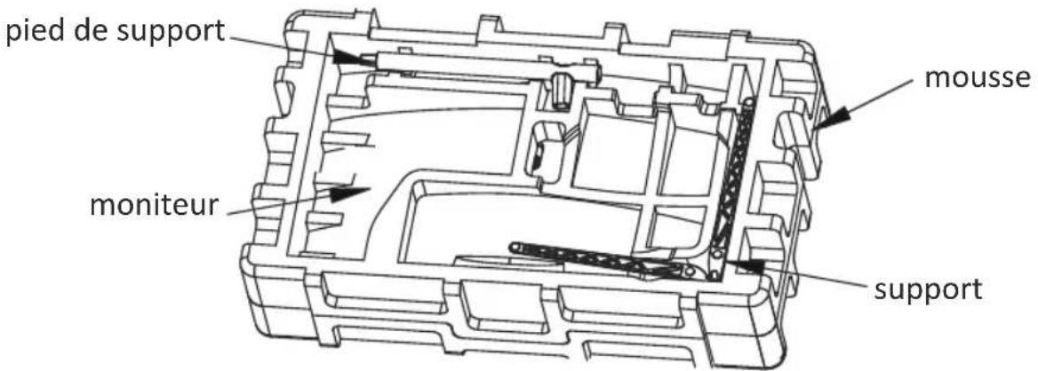 LC-Power M24FHD165C - Installation du socle - 1