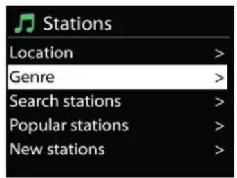 Soundmaster ICD3030 - - Liste des stations - 2