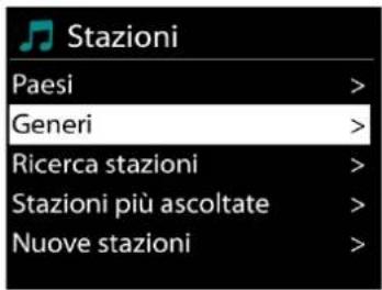 Soundmaster ICD3030 - - Elenco stazioni - 1