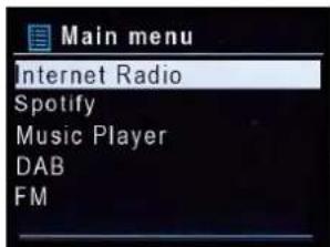Soundmaster ICD3030 - MAIN MENU - 1