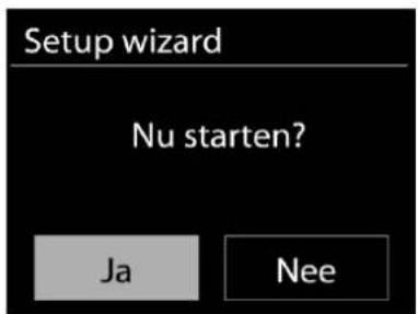 Setup wizard Nu starten? Ja Nee