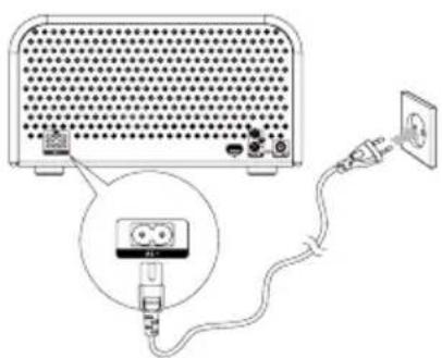 Soundmaster NR850WE - Conexión del socket de CA - 1