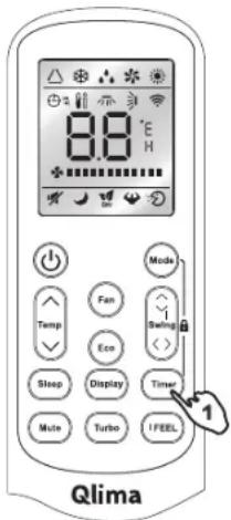 QLIMA TS832 - IMPOSTAZIONE DEL TIMER - 1