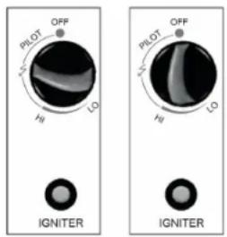 PLOT OFF HI LO IGNITER PLOT OFF HI LO IGNITER