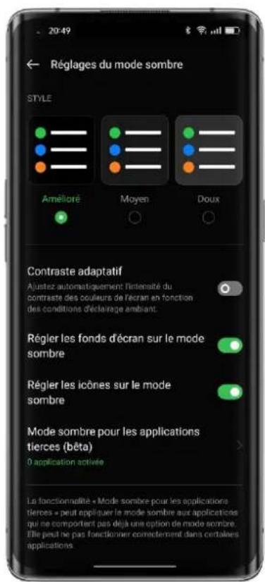 OPPO Reno 8 Lite 5G - Plusieurs styles de mode sombre - 1