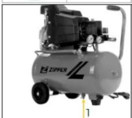 Zipper ZICOM24E - Vypustenie kondenzátu - 1