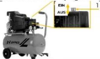 Zipper ZICOM24E - Accensione e spegnimento della macchina - 1