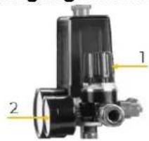 Zipper ZICOM24E - Ausgangsdruck einstellen - 1